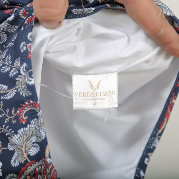 NWOT VerdeLimon San Antonio Paisley One Piece Swimsuit, M - Picture 10 of 11